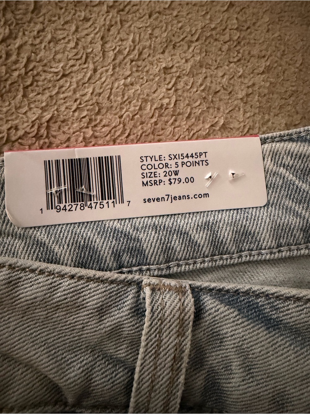 Seven7 Weekend Slim Fit Jeans | Plus Size 20W | NWT - Picture 3 of 9